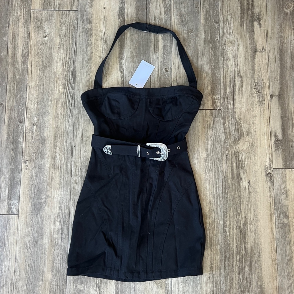 Lovers and Friends from REVOLVE Shawn Mini Belted Dress in Black - Picture 5 of 8